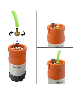  Raccordo Tubo Con Rubinetto Ø 19 mm. maschio 1" 2