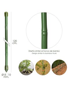 Plasticized Bamboo Rod Tutor Ø 8 - 10 mm. x 120cm. (Package 10 Units) 2