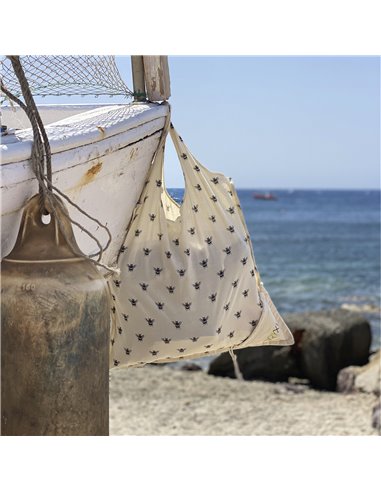 100% Organic Cotton Shopping Bag Foldable 52x47 cm.