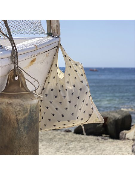 100% Organic Cotton Shopping Bag Foldable 52x47 cm.