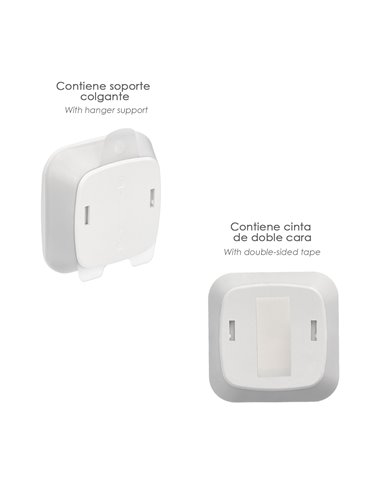 Luz noturna com detector de movimento infravermelho a pilhas