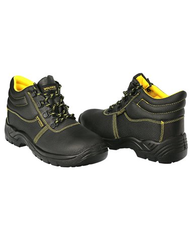  Bottes de sécurité S3 Wolfpack en cuir noir Nº 38 Vêtements de travail, chaussures de sécurité, bottes de travail. (Paire)