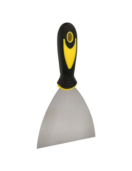 Spachtel 120 mm. Griff aus Gummi und Edelstahl