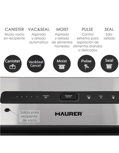 Conditionneuse sous vide Maurer 130W.