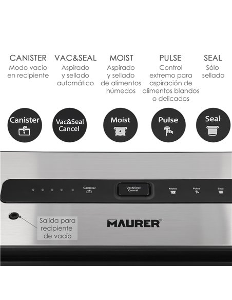 Conditionneuse sous vide Maurer 130W.