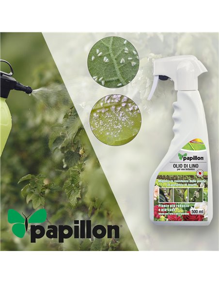 Huile de graines de lin pour puceron cochenille.500 ml