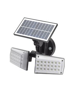 Lampada da Parete Solare Led Doppia Con Sensore di Movimento/Twilight 450 Lumen. Protezione IP65