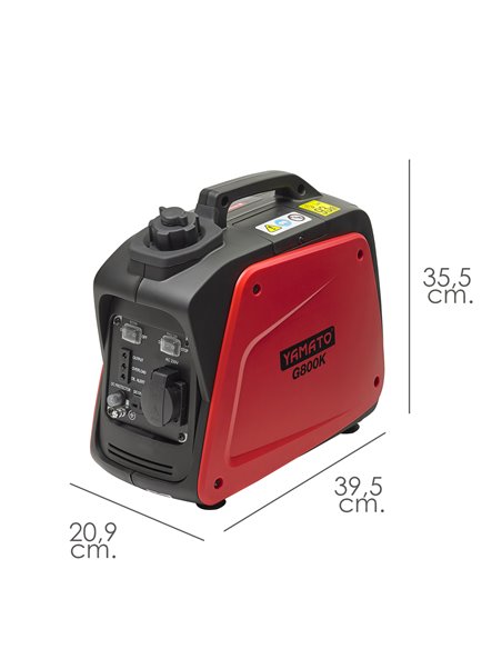 Générateur d'inverseur d'essence silencieux 0,8 Kw moteur 4 temps. Moteur 4 temps OHV. Électricité de générateur de centrale éle