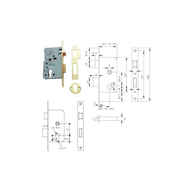 Tesa Lock 2010-p-hn/50 Borda Redonda