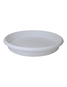 Plato de inyeccion para maceta terra ø26cm blanco plastiken