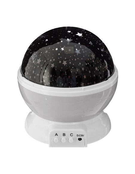 Projeção de estrela com luz noturna decorativa LED