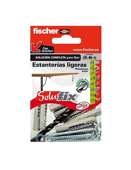 Kit de fixação de estantes leves Solufix