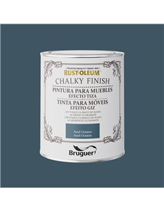 Rust-oleum chalky finish muebles azul oceano 0,750l 5733886 bruguer