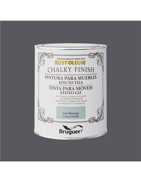 Rust-Oleum Chalky Finish Móveis Cinza Carvão 750ml BRUGUER