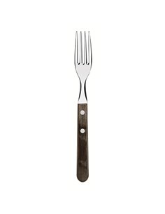 Juego de tenedores jumbo de mesa 6 piezas polywood castaño tramontina