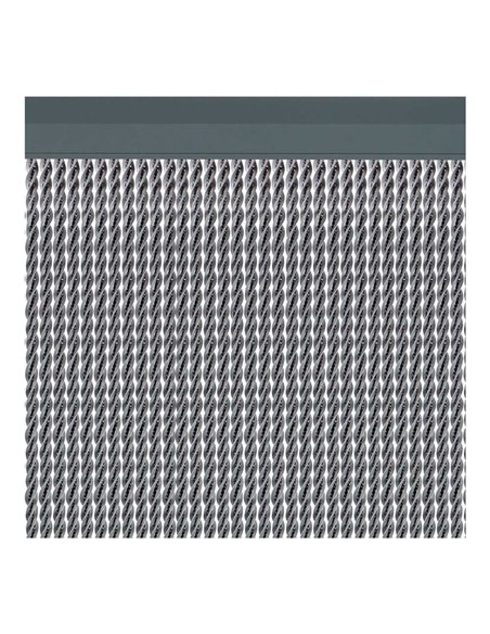 Cortina puerta manacor color plata 90x210cm manacor