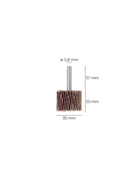 Abanico Lija Grano 80   30x25mm