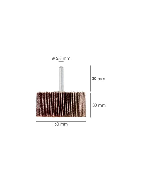 Abanico Lija Grano 40   60x30mm