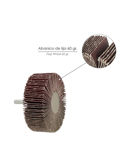 Abanico Lija Grano 60   60x30mm