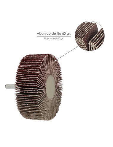 Abanico Lija Grano 60   80x30mm