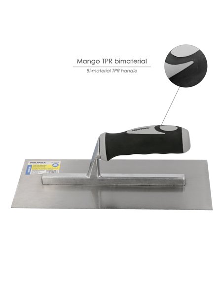 Llana Profesional Mango Polipropileno Lisa  280x120 mm.