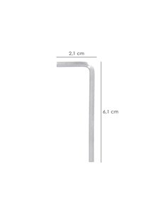 Llave Allen Standar Acero Cromo Vanadio Profesional 3,0 mm. Llave Hexagonal, Llave Allen Taller Mecanica, Llave Allen Bricolaje 2