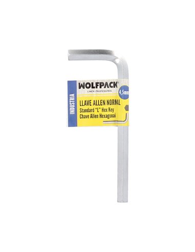 Chave Allen Padrão Profissional Aço Cromo Vanádio 4,5 mm.