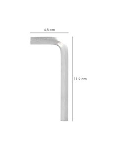 Llave Allen Standar Acero Cromo Vanadio Profesional 10,0 mm. Llave Hexagonal, Llave Allen Taller Mecanica, Llave Allen Bricolaje 2