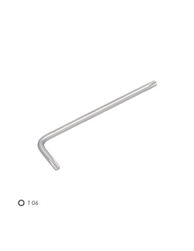 Llave Torx Standar Acero Cromo Vanadio Profesional T06 mm. Llave Estrella, Llave Allen Estrella