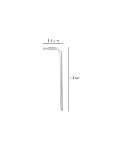 Llave Torx Standar Acero Cromo Vanadio Profesional T07 mm. Llave Estrella, Llave Allen Estrella