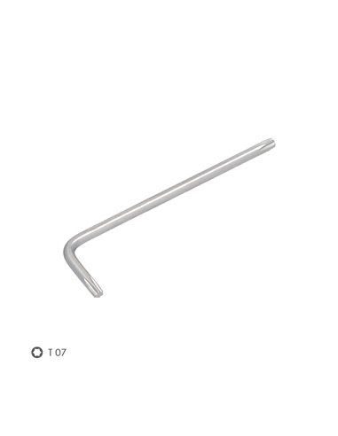 Llave Torx Standar Acero Cromo Vanadio Profesional T07 mm. Llave Estrella, Llave Allen Estrella