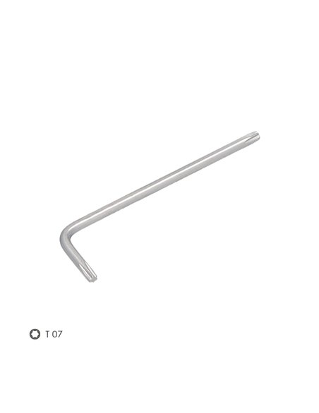 Llave Torx Standar Acero Cromo Vanadio Profesional T07 mm. Llave Estrella, Llave Allen Estrella