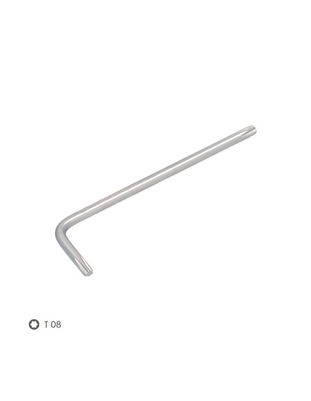 Llave Torx Standar Acero Cromo Vanadio Profesional T08 mm. Llave Estrella, Llave Allen Estrella
