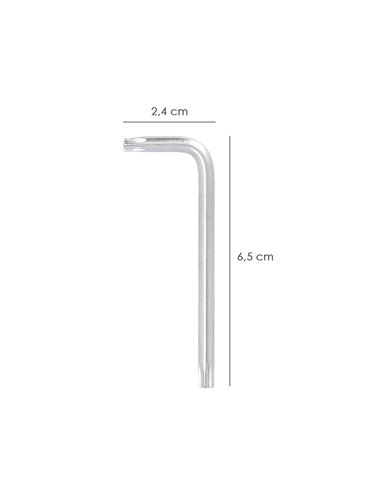Llave Torx Inviolable Standar Acero Cromo Vanadio Profesional T25 mm. Llave Estrella, Llave Allen Estrella