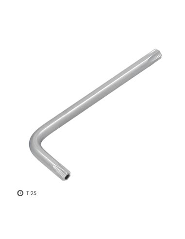 Llave Torx Inviolable Standar Acero Cromo Vanadio Profesional T25 mm. Llave Estrella, Llave Allen Estrella
