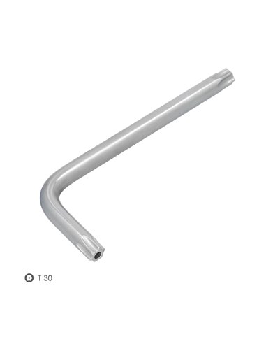 Llave Torx Inviolable Standar Acero Cromo Vanadio Profesional T30 mm. Llave Estrella, Llave Allen Estrella