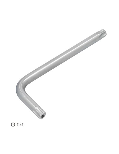 Llave Torx Inviolable Standar Acero Cromo Vanadio Profesional T45 mm. Llave Estrella, Llave Allen Estrella