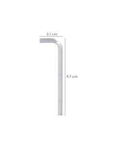 Chave Allen Longa Aço Cromo Vanádio Profissional 3,5 mm. 2