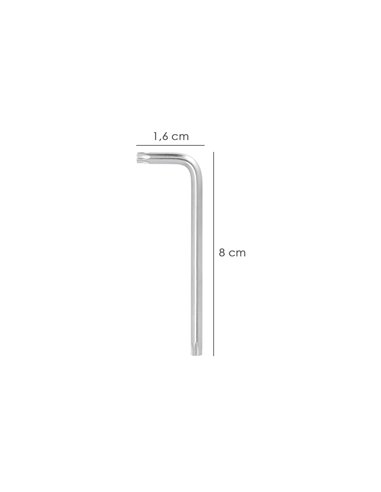 Llave Torx Larga Acero Cromo Vanadio Profesional T07 mm. Llave Estrella, Llave Allen Estrella