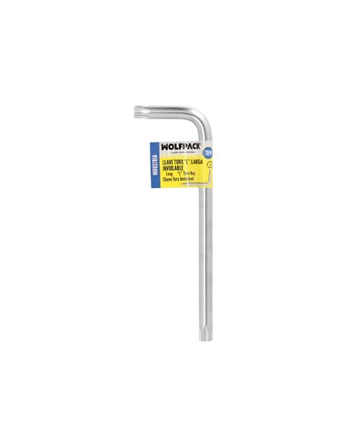 Llave Torx Inviolable Larga Acero Cromo Vanadio Profesional T09 mm. Llave Estrella, Llave Allen Estrella