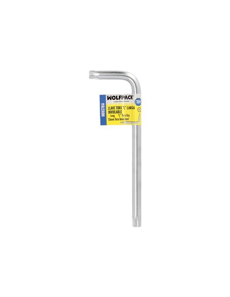 Llave Torx Inviolable Larga Acero Cromo Vanadio Profesional T09 mm. Llave Estrella, Llave Allen Estrella