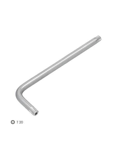 Llave Torx Inviolable Larga Acero Cromo Vanadio Profesional T20 mm. Llave Estrella, Llave Allen Estrella