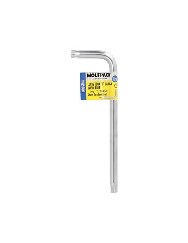 Llave Torx Inviolable Larga Acero Cromo Vanadio Profesional T20 mm. Llave Estrella, Llave Allen Estrella