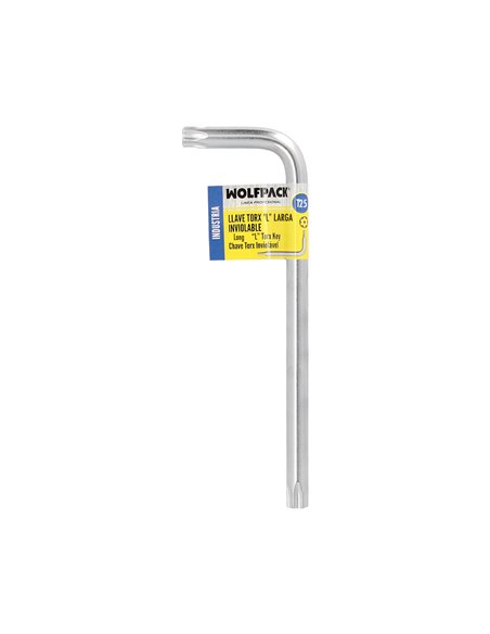 Llave Torx Inviolable Larga Acero Cromo Vanadio Profesional T25 mm. Llave Estrella, Llave Allen Estrella