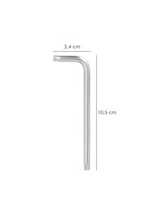 Llave Torx Inviolable Larga Acero Cromo Vanadio Profesional T27 mm. Llave Estrella, Llave Allen Estrella 2