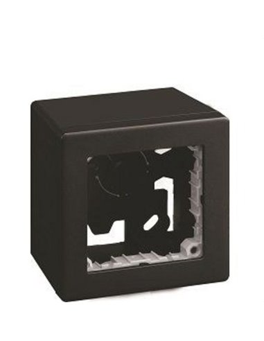 CAJA DE SUPERFICIE (COMPACTA) NEGRO MATE