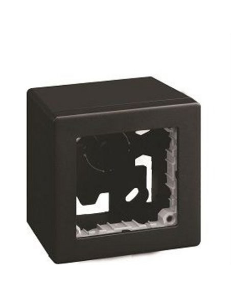 CAJA DE SUPERFICIE (COMPACTA) NEGRO MATE