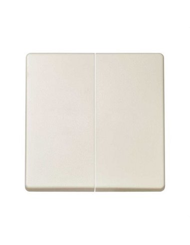 Tecla doble SIMON 82 para doble cruzamiento marfil