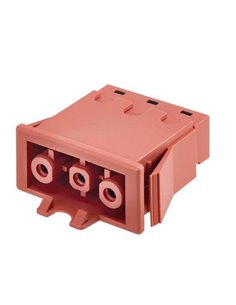 CONECTOR RAPIDO EMPOTRAR HEMBRA 3P ROJO