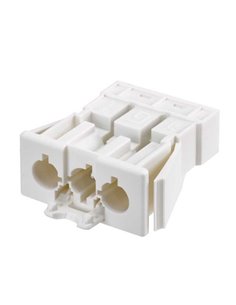 Conector rápido embutido M 3P branco neve